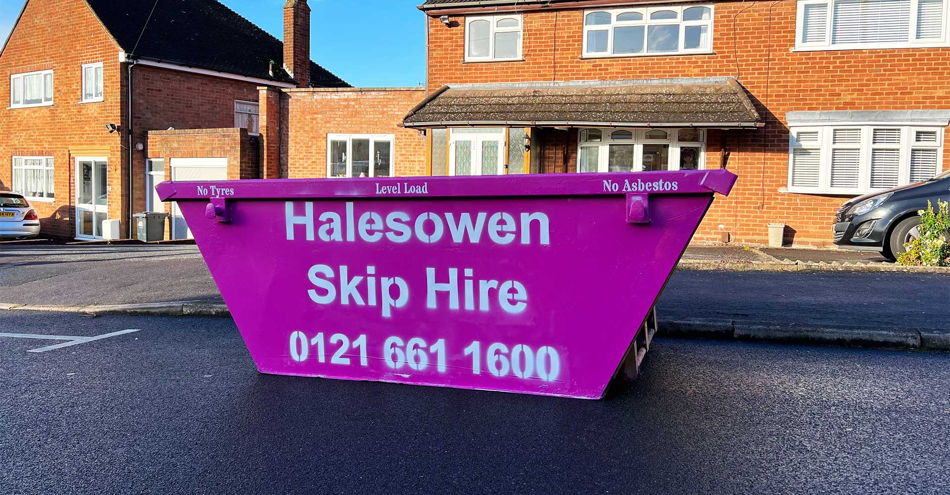 Purple Skip Ready to go Stirchley